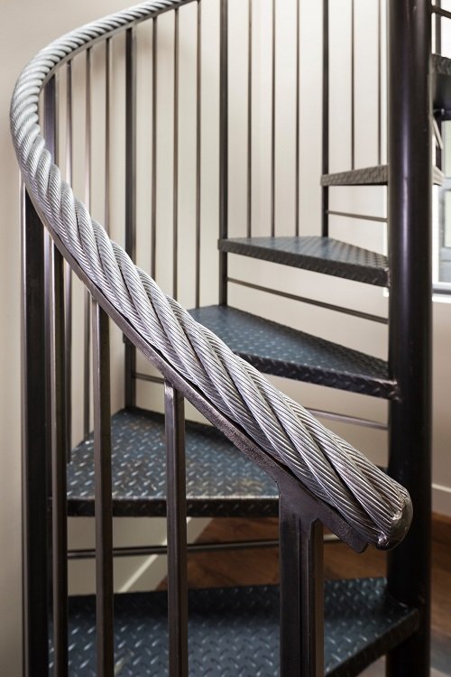 Spiral wire Staircase Ideas for Small Spaces