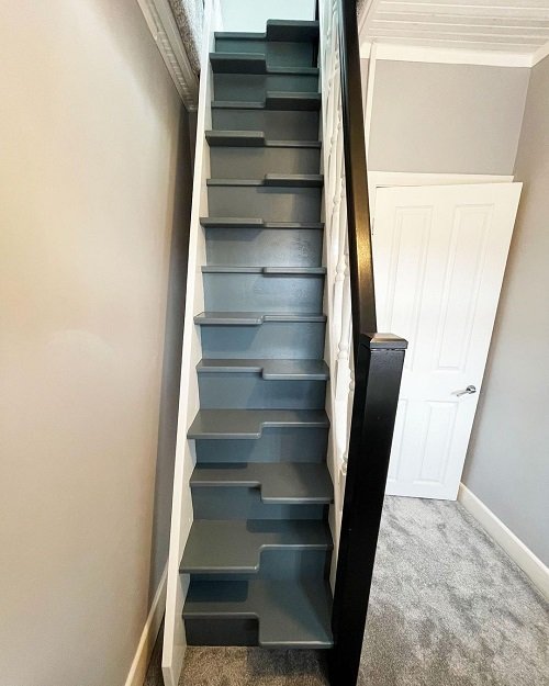 staggered  Stair Ideas for little Spaces