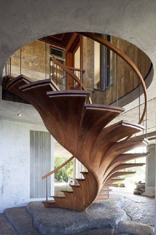 Elegant spiral Staircase Ideas for Small Spaces