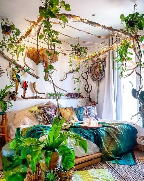 Jungle Bed Canopy For Trailing Plants