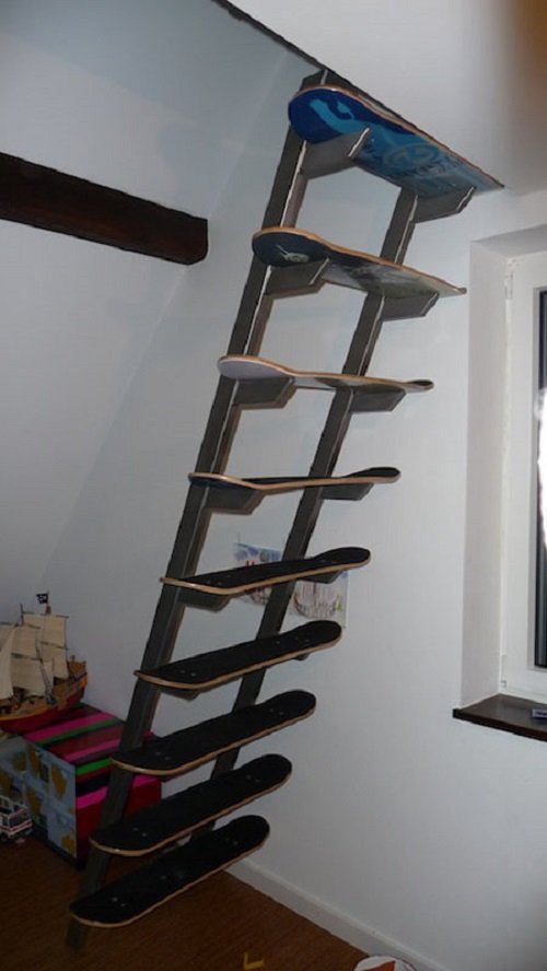 Skateboard  Staircase Ideas for Small Spaces