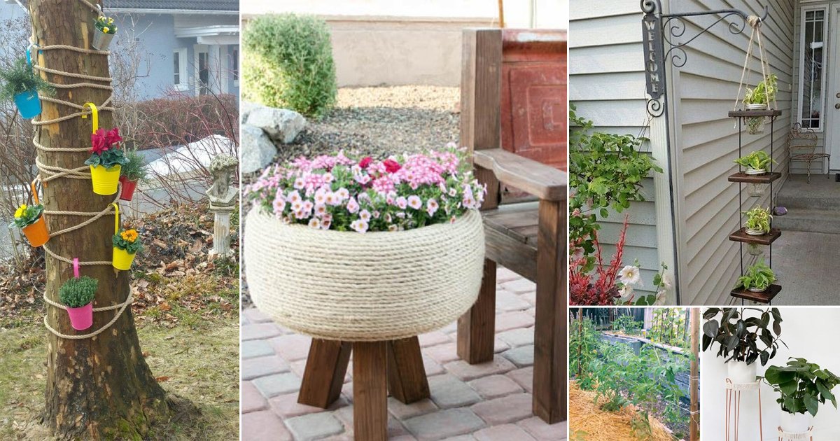 25 DIY Rope Projects and Ideas For the Garden