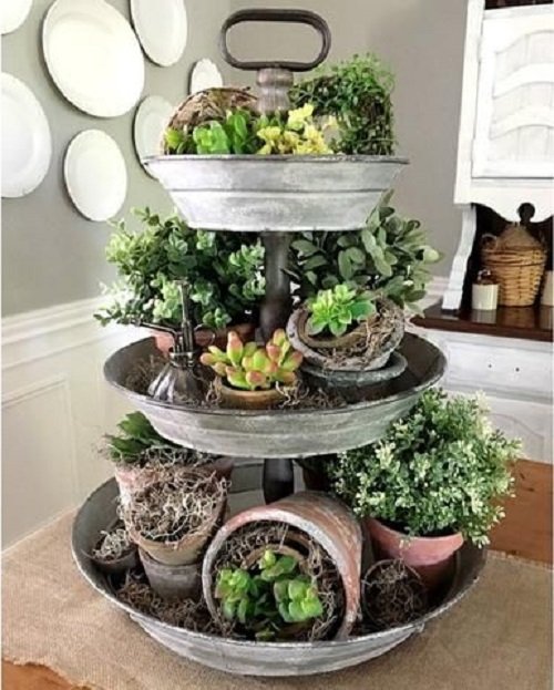 Succulent Tower Ideas