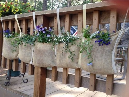 Burlap Projects for the Garden