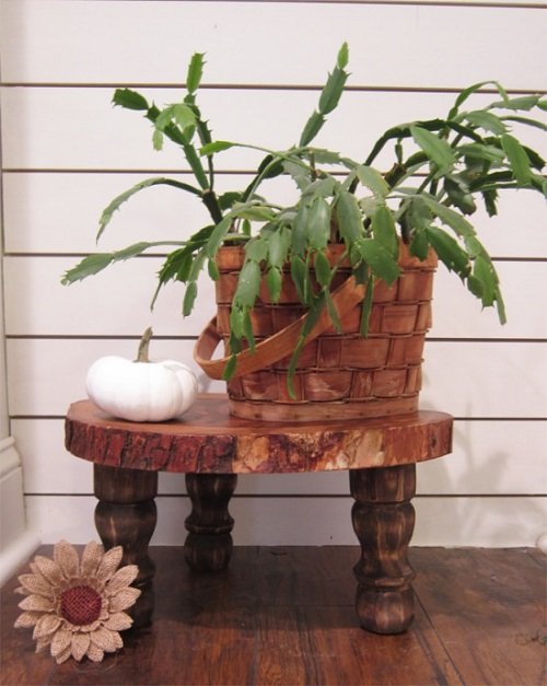 Cool DIY Antique and Vintage Plant Stand Ideas 3