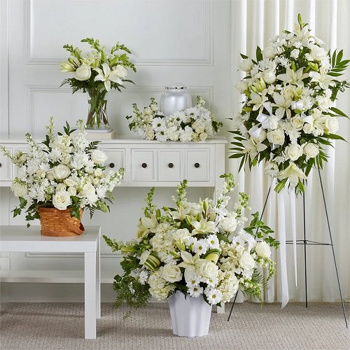 White Flowers for Funerals