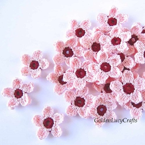 Cherry Blossoms crochet flower ideas