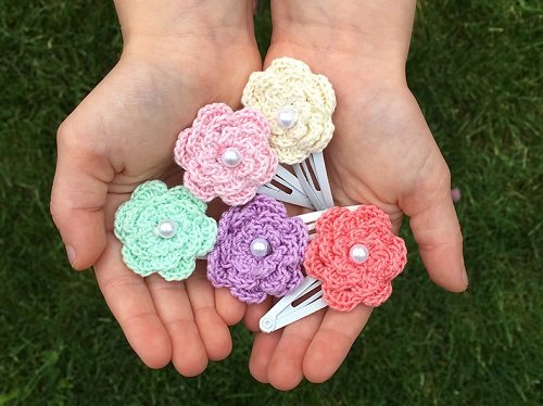 Mini Layered Crochet Flower Bouquet Pattern Free