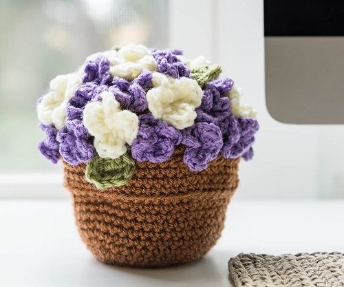 Crochet Flower Pot