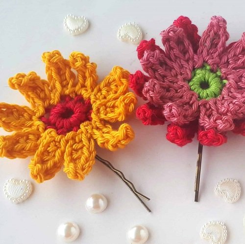 Gerbera Crochet Flowers