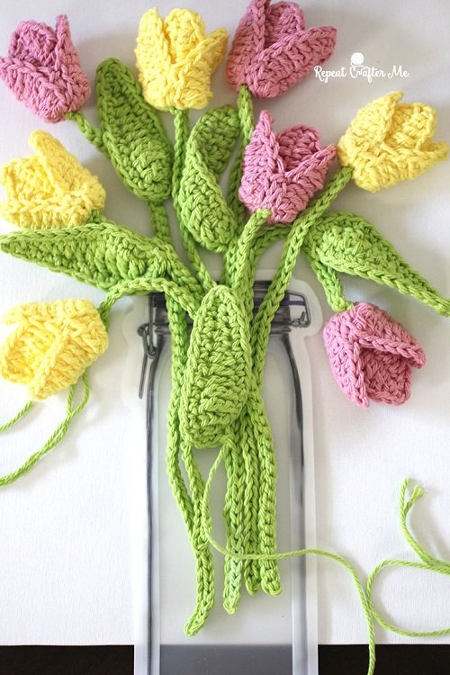 Tulips Crochet flower ideas