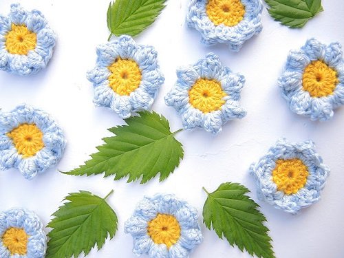 Forget-me-not in Crochet