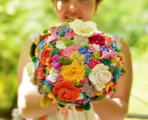 Crochet Wedding Bouquet