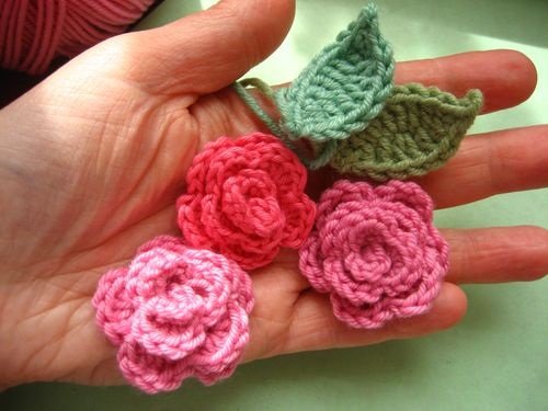 May Roses Flowers with Crochet