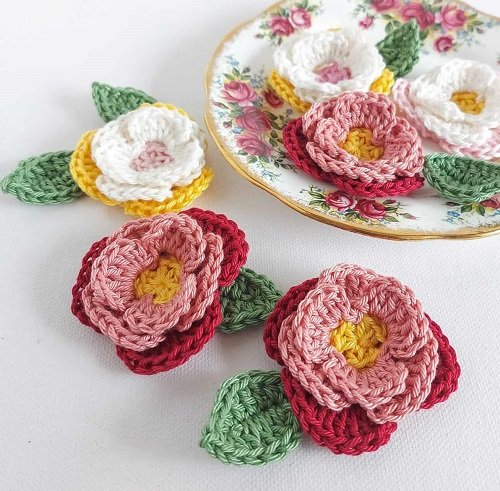 3D Flowers with Crochet