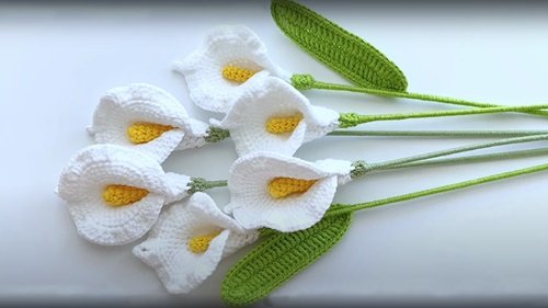 White Calla Lily Crochet