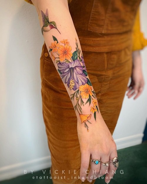 hibiscus flower tattoo 11
