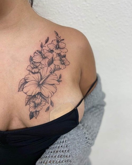 hibiscus flower tattoo 13