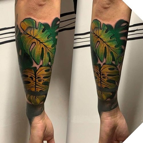 30 Unique Monstera Tattoos You Must Love  Tattoos Tattoo you Hawaiian  flower tattoos