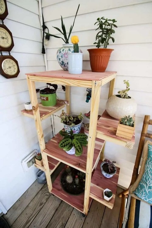 DIY Mobile Plant Stand Ideas 11
