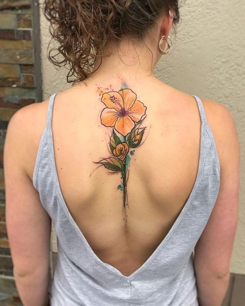 hibiscus flower tattoo 21