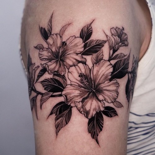 hibiscus flower tattoo 30