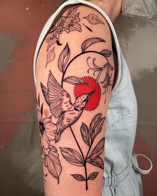 hibiscus flower tattoo 26