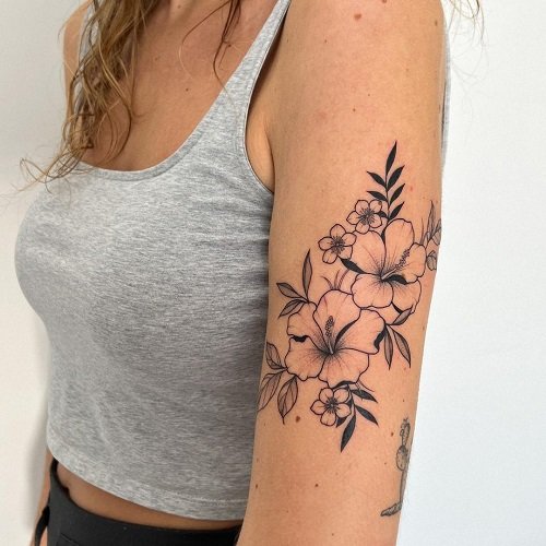 hibiscus flower tattoo 28