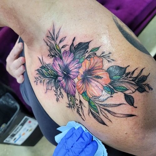 hibiscus flower tattoo 40