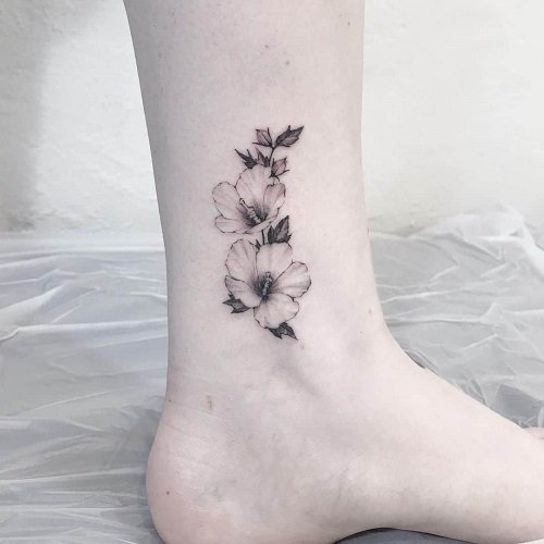 hibiscus flower tattoo 42