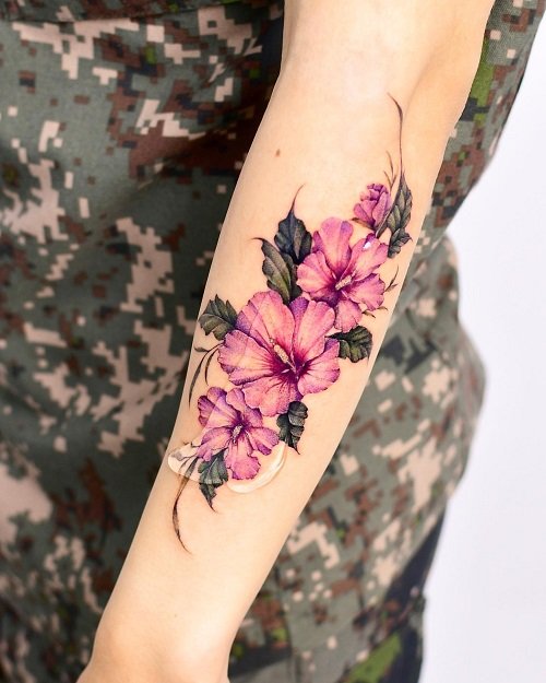 hibiscus flower tattoo 5