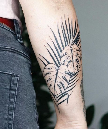 Monstera Tattoo Meaning And Ideas 