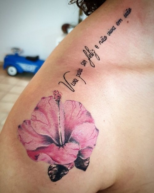 hibiscus flower tattoo 7