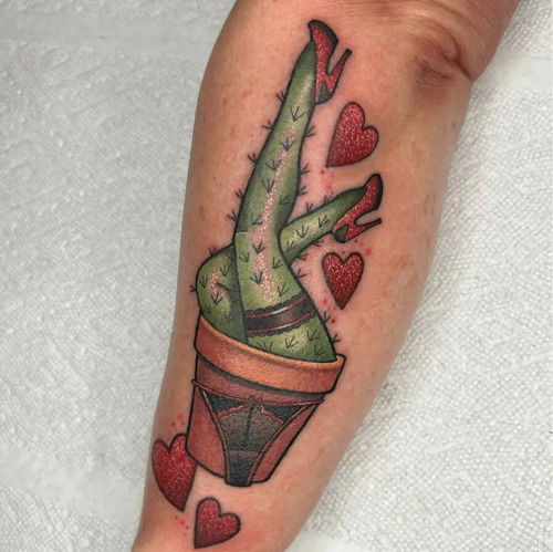 Sexy Cactus Legs tattoo