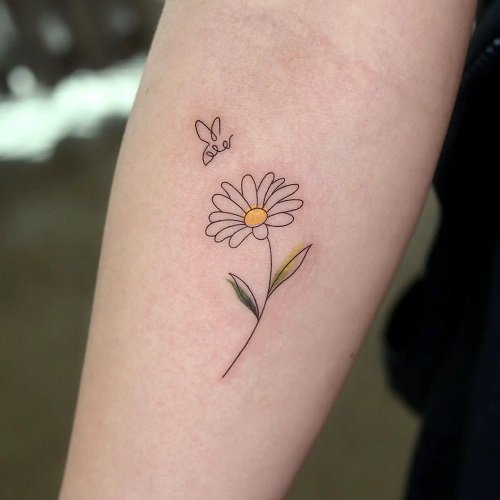 Daisy Tattoo Ideas 1