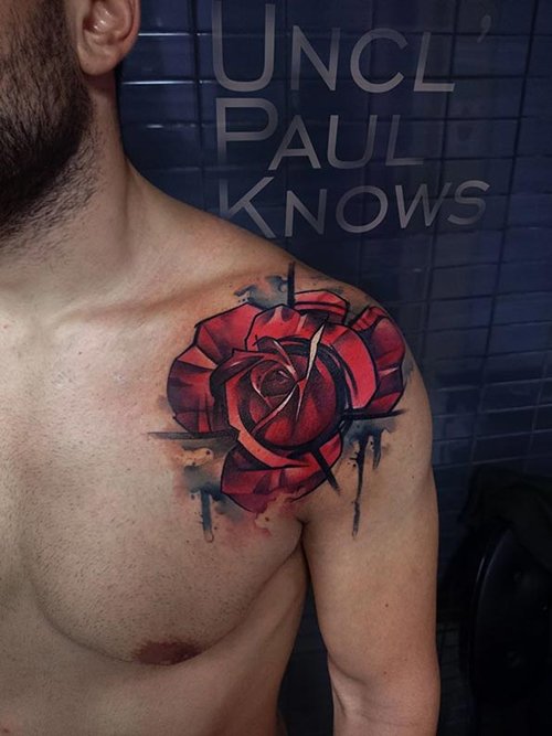 rose tattoos for men 25