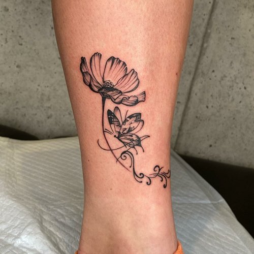 October Birth Flower Tattoo 3