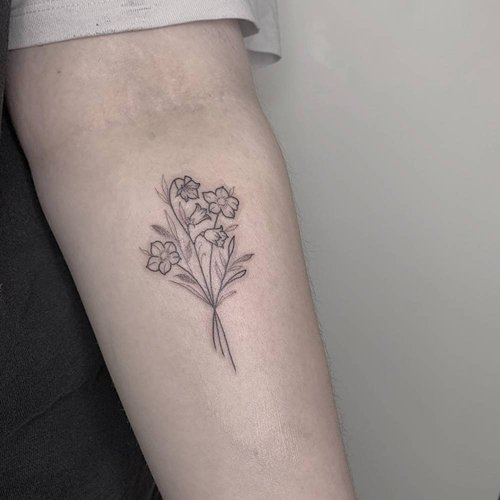 Lily of the Valley Tattoo 2