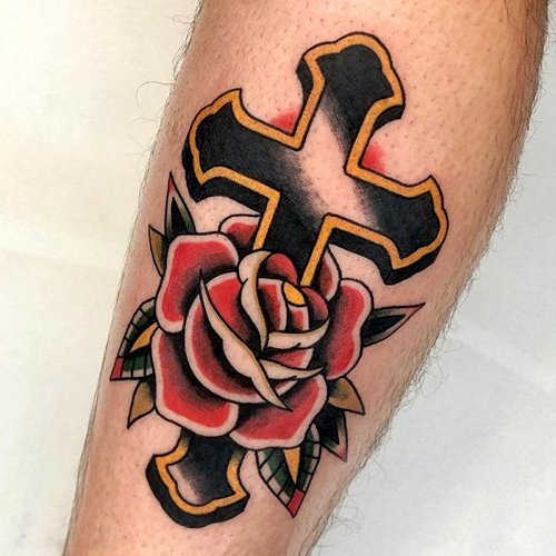 rose tattoos for men 34