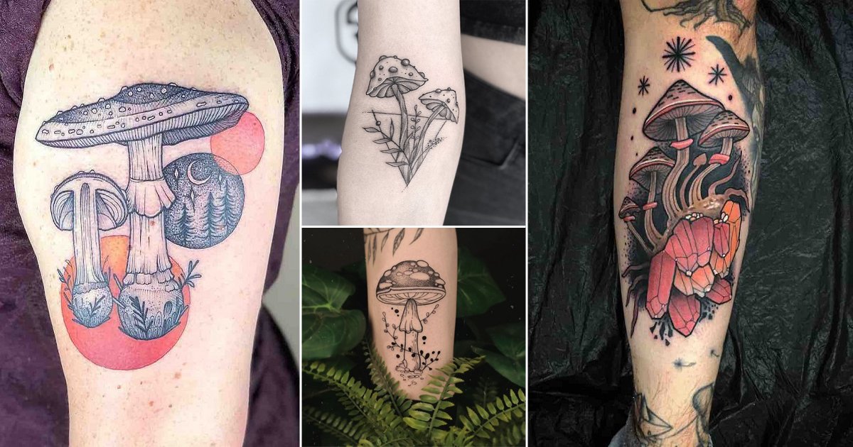 3. Mind-Bending Mushroom Tattoo Designs - wide 7