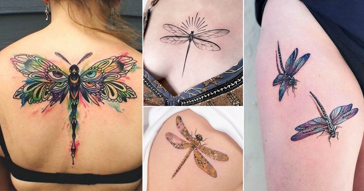 12 Dragonfly Tattoo Design Ideas with Amazing Art  Fashionterest