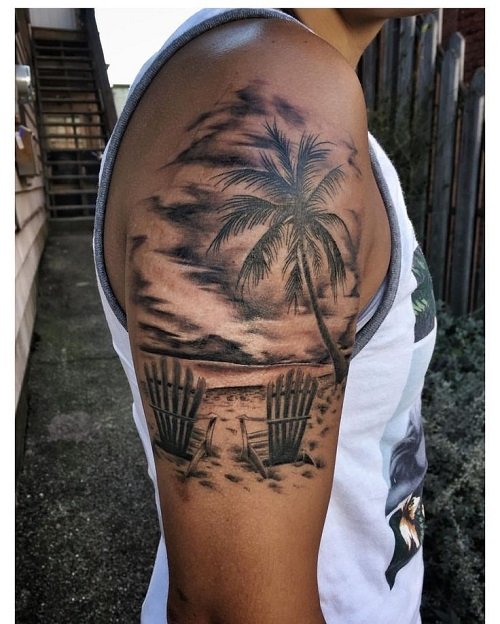 palm tree tattoo 29