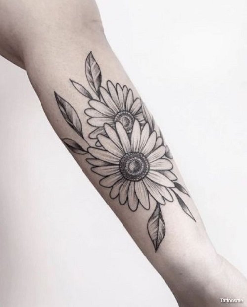 Daisy Tattoo Ideas 22