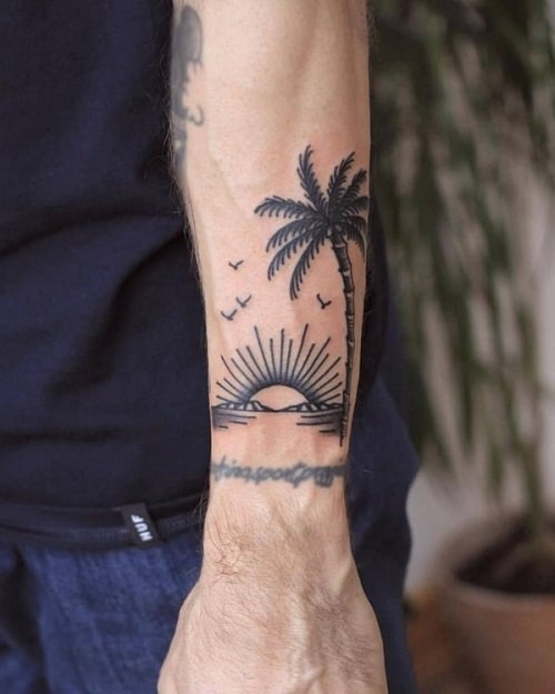 palm tree tattoo 11