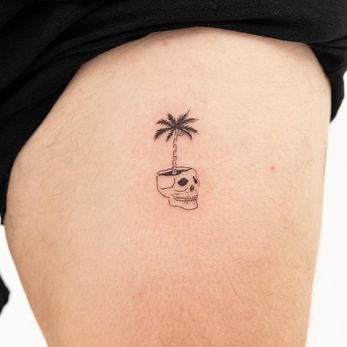 palm tree tattoo 3