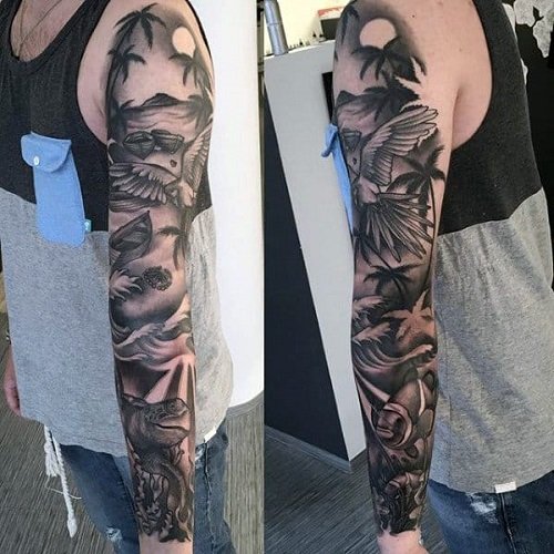 palm tree tattoo 17