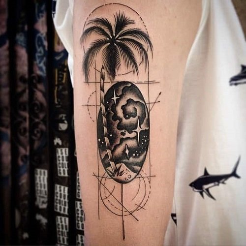 palm tree tattoo 31