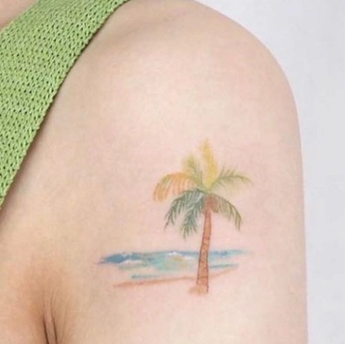 palm tree tattoo 13