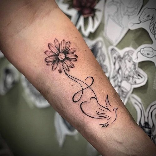 Daisy Tattoo Ideas 3