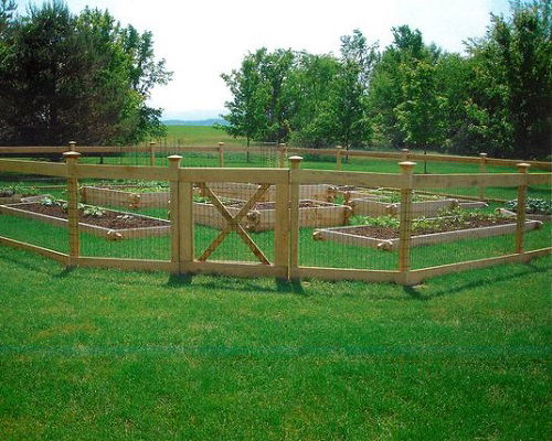 Vegetable Garden Post and rail Fence Ideas
